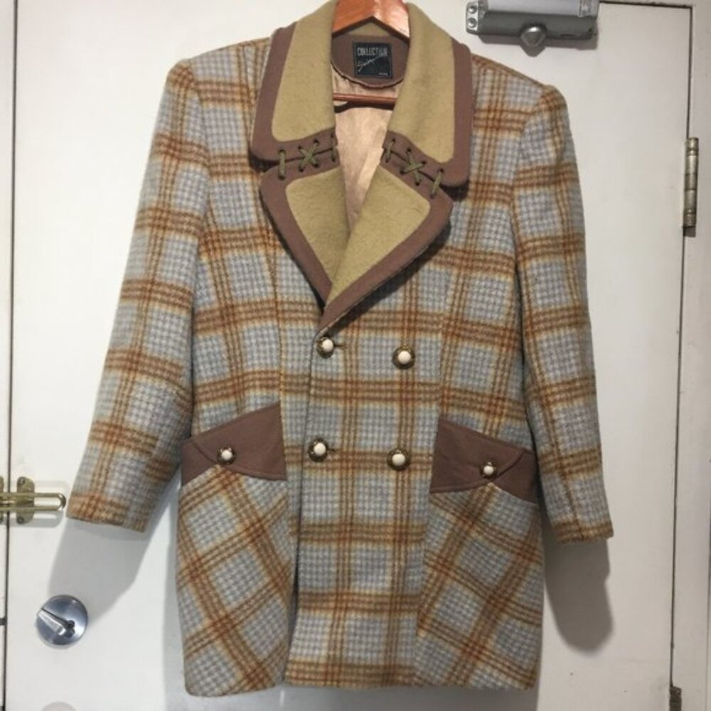 VINTAGE COLLECTION SINEQUANONE WOOL JACKETS SIZE L - Picture 2 of 8